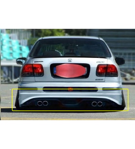 Honda Civic İes Makyajlı Kasa Custom Arka Ek Mat Siyah Plastik 1999 2000 2001