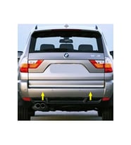 BMW X3 Krom Alt Bagaj Çıtası 2004-2010 Arası Paslanmaz Çelik (Gümüş)