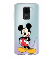 Xiaomi Redmi Note 9 Uyumlu Kapak Mickey Mouse Tasarımlı Şeffaf Silikon Kılıf