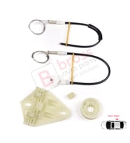 Renault Megane MK1 X64 1996-2003 4/5 Kapı 7700834342 İçin Arka Sağ Kapı Cam Kriko Tamir Seti