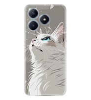 C61 Kılıf Boutique Baskılı Resimli Beyaz Kedi Pcode -061