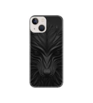 Apple iPhone 13 Kılıf 6.1" Kılıf Resimli Desenli Baskılı Silikon Kılıf Black Fox 1325