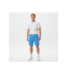 pamuklu erkek penye şort Graphic Sweatshort