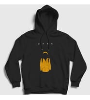 Presmono Unisex Siyah Jonas Dark Kapüşonlu Sweatshirt 186783tt