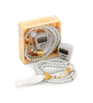 Taşlı Zikirmatik - İnci Tesbihli Hediyelik Set