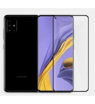 Logis Samsung Galaxy A51  Antistatik 5D Tam Kaplayan Ekran Koruyucu Cam (Şeffaf)