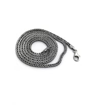 Gümüş 2,2mm tilki kuyruğu 65 cm boyun zinciri kolye