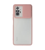Xiaomi Redmi Note 10 Pro Kılıf Palm Buzlu Kamera Sürgülü Silikon - Pembe