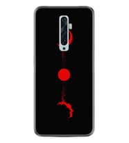 Oppo Reno 2Z 4 Lite 4 Pro 5 6 7 A31 Kılıf Desemli Silikon Red Moon 1710