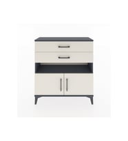 Arges Şifonyer 2 Raflı 2 Çekmeceli 2 Kapaklı 88x30x96 Antrasit-Aytaşı