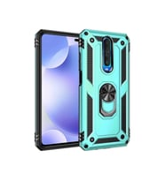 Mopal Redmi K30 6.67 inc Yüzüklü Tank Telefon Kılıfı (Açık Mavi)