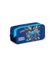 CORAL HIGH 31051 LACİVERT GAME DESENLİ İKİ BÖLMELİ KALEM ÇANTASI