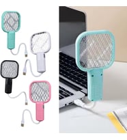 USB Sinek Öldürücü Mini Raket UV Mor Işıklı Elektrikli Sivrisinek Öldürücü, Powerbank, adaptör, laptop vb. güç alabileceği her usb girişte çalışır