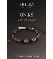 Sertifikalı Ham İşlenmemiş Doğal Oniks Taşı Bileklik – Güç ve Koruma Enerjisi (Çok Renkli)