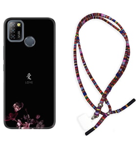 INFINIX Smart 4 5 6 Zero 8 S5 Pro Kılıf Boyun Asklı Rasta Silikon Love 1629