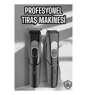 Mey İthalat® Saç Sakal Vücut Şarjlı Kablosuz Tıraş Makinesi Profesyonel Paslanmaz Çelik