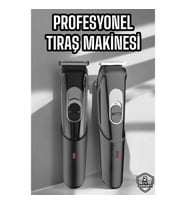 Mey İthalat® Saç Sakal Vücut Şarjlı Kablosuz Tıraş Makinesi Profesyonel Paslanmaz Çelik