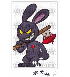 Looney Tunes Evil Bunny Cartoon Puzzle 240 Parça Yapboz