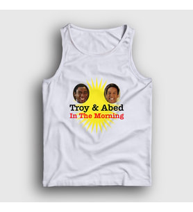 Presmono Unisex Beyaz Logo Troy And Abed In The Morning Atlet 361038tt