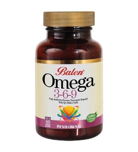 Balen Omega 3-6-9 Yağ Asitleri İçeren Yumuşak Kapsül 1585 mg 60 Kapsül