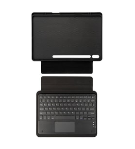 Galaxy Tab S9 Border Keyboard Bluetooh Bağlantılı Standlı Klavyeli Tablet Kılıfı (Siyah)