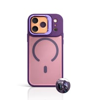 iPhone 17 Pro Max StandGuard MagSafe Kılıf + Lens Koruma Derin Mor