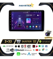 Dacia Duster 2018-2021 Model 2GB + 64GB Android 13 Kablosuz Carplay Navigasyon Multimedya Sistemi