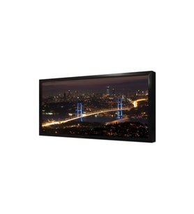 Gece Boğaziçi Köprüsü Çerçeveli Mdf Tablo