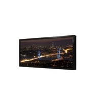 Gece Boğaziçi Köprüsü Çerçeveli Mdf Tablo