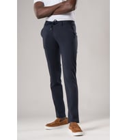 Slimfit Beli Lastikli ve İplikli Dokulu Likralı Yazlık Jogger Pantolon