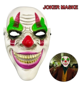 Delirten Gülüş Psikopat Palyaço Temalı Joker Maskesi (5680)