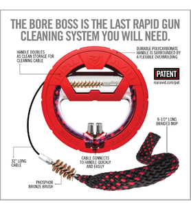 REAL AVID Bore Boss® 12cal WORLD’S EASIEST BORE CLEANER Namlu Temizleyici