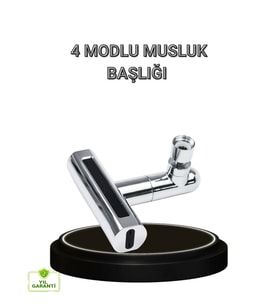 Mey İthalat® 4 Fonksiyonlu Musluk Başlığı 360 Derece Dönebilen ve Su Tasarruflu