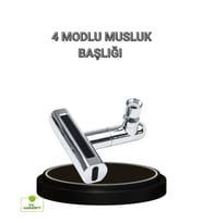 Mey İthalat® 4 Fonksiyonlu Musluk Başlığı 360 Derece Dönebilen ve Su Tasarruflu