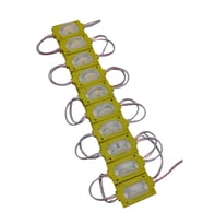 20 Adet 12 Volt 1.2 Watt Dar Açılı Tek Lensli Amber Sarı Led Modül IP65