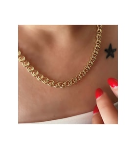 XUPING 14K SARMAL ZİNCİR KOLYE 45CM-GOLD ACR7793