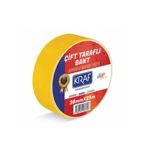 38mm X 25m Çift Taraflı Bant