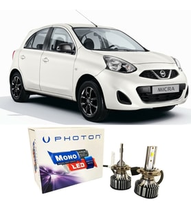 Nissan Micra Led Xenon Uzun + Kısa Far Ampulü H4 Mono Yeni Seri Beyaz 2010-2017
