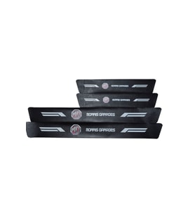 MG Logolu Karbon Kapı Eşiği Koruyucu Bant Folyo 4'lü Set Morris Garages