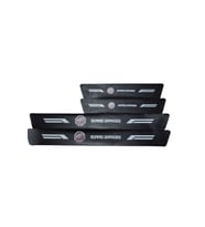 MG Logolu Karbon Kapı Eşiği Koruyucu Bant Folyo 4'lü Set Morris Garages