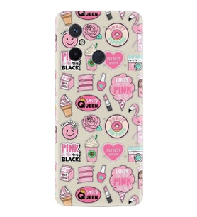 Xiaomi Redmi 12C Kılıf Resimli Desenli Baskılı Silikon Donut Flamingo 1415