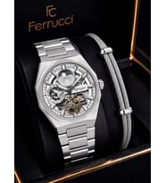 Ferrucci Otomatik Ve Kurmalı Güneş Ve Mehtap Kadranlı 2 Yıl Garantili Erkek Kol Saati BFC.M3558.S1