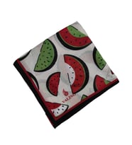Valino Soft Pamuk Çocuk Desenli Eşarp 70x70 cm (Siyah)