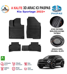 Kia Sportage 3D Paspas Havuzlu Pro 2022 Sonrası