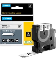 Rhinopro Esnek Naylon Şerit 19Mmx3,5M Beyaz/Siyah