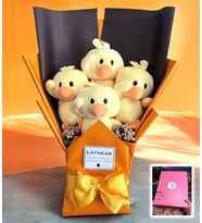 Sevimli Peluş Sarı CivCiv Buketi