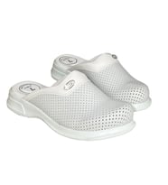 Prodexy Eko 7 Noktalı Ortopedik Unisex Sabo Terlik Doktor Hemşire Aşçı İş Terliği (Beyaz)
