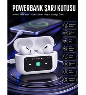 Kulak İçi Bluetooth Kulaklık Ekranlı Müzik Dinleme Çağrı Cevaplama Siyah Yeni Nesil