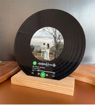 Kişiye Özel Spotify Barkodlu Siyah Plak