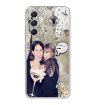 Samsung Galaxy S24 PLUS Uyumlu Lana Del Rey ve Taylor Swift Desenli Şeffaf Telefon Kılıfı